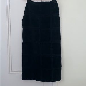 Vintage Suede Patchwork Maxi